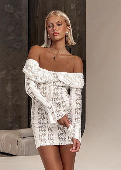 Camille – Off-Shoulder Lace Bodycon Dress