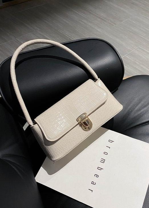 Croc-Embossed Mini Shoulder Bag