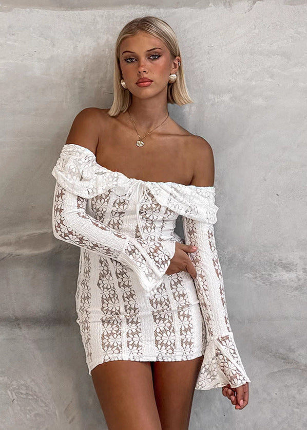 Camille – Off-Shoulder Lace Bodycon Dress