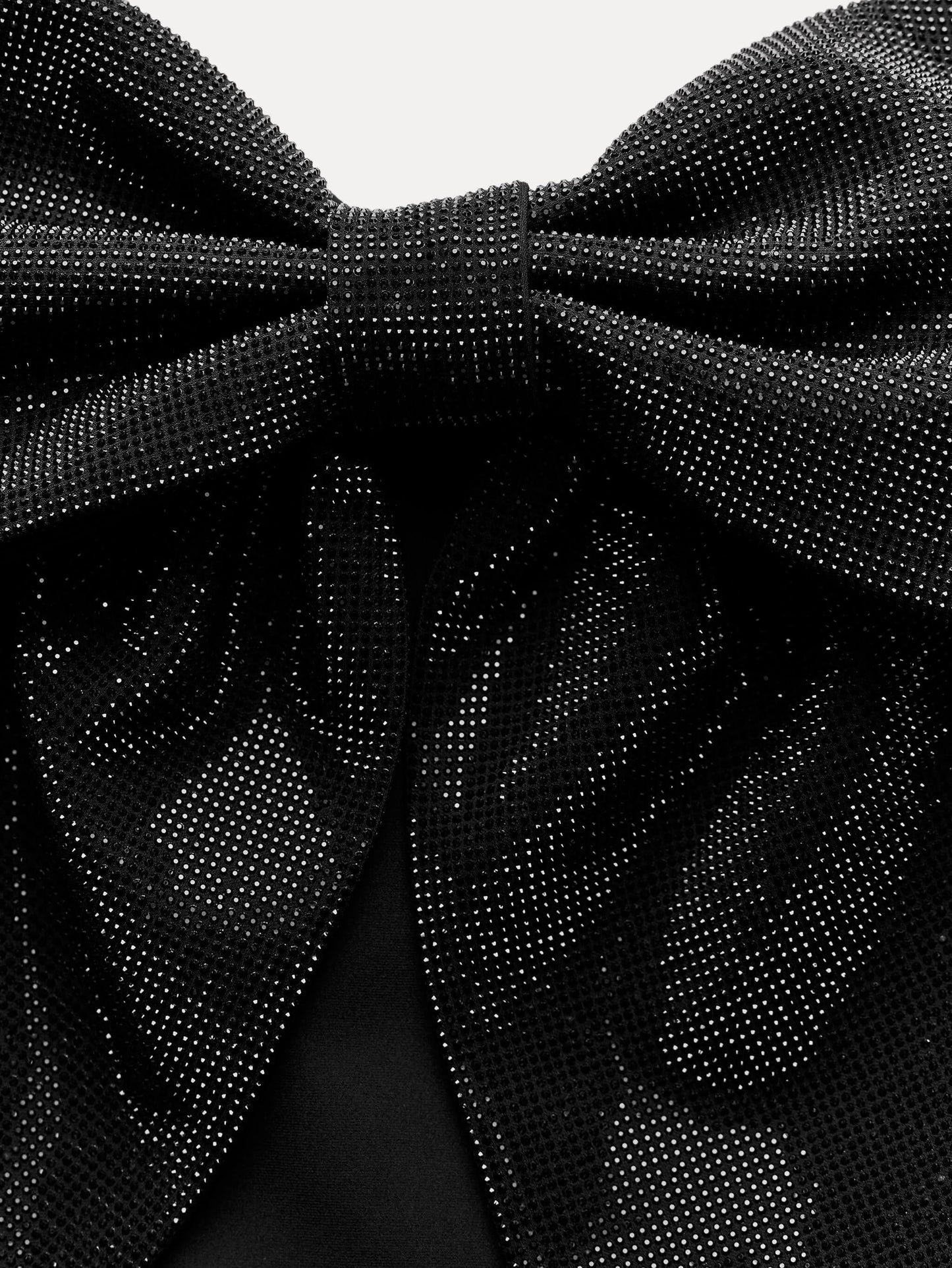 Rhinestone Bow Crop Top