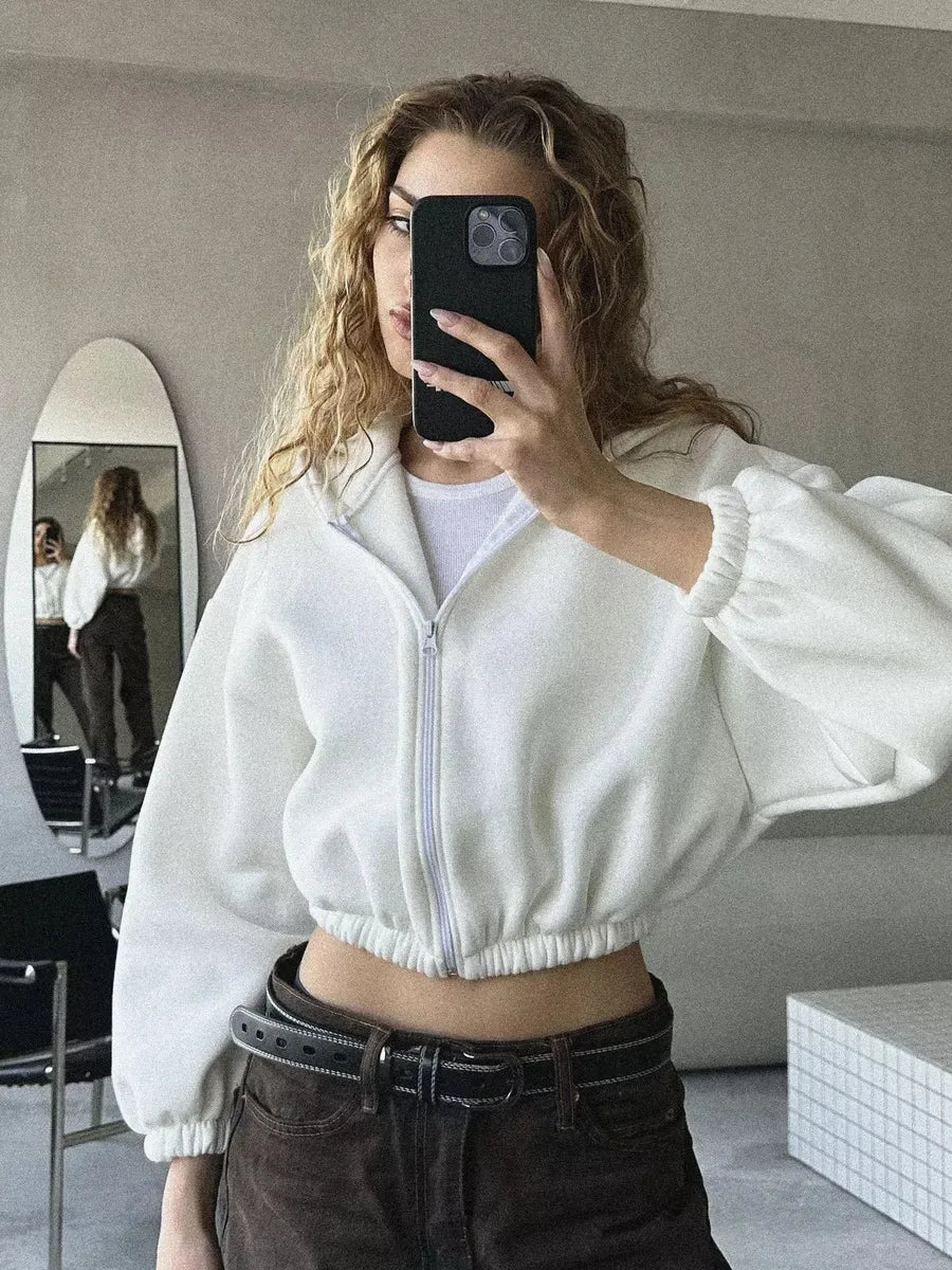 Solid Color Fashion Hoodie