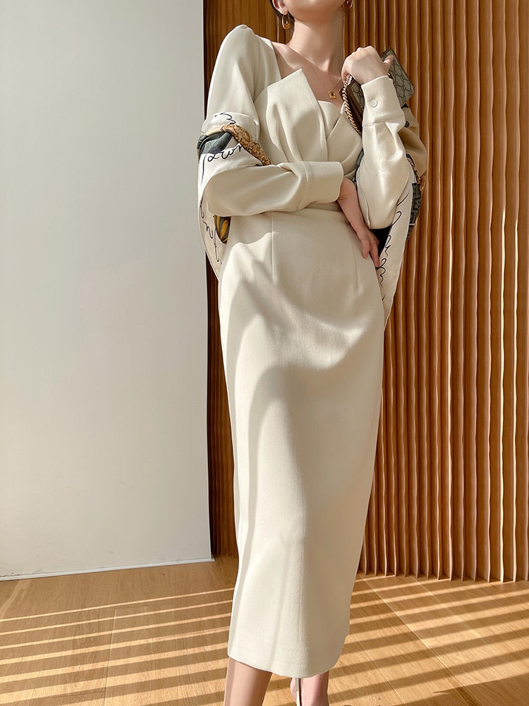 DressBetty - Long Sleeve Vintage Fashion Chic Evening Vestido Female Birthday