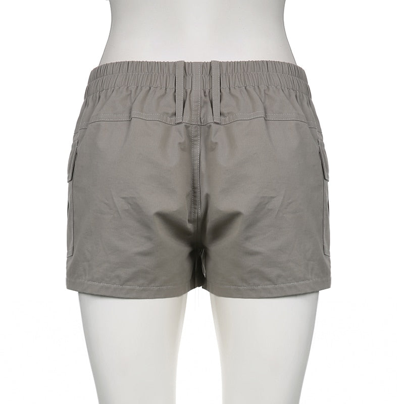 DressBetty - Low Waisted Shorts Harajuku Retro Basic Casual Sporty Bottom Women Biker