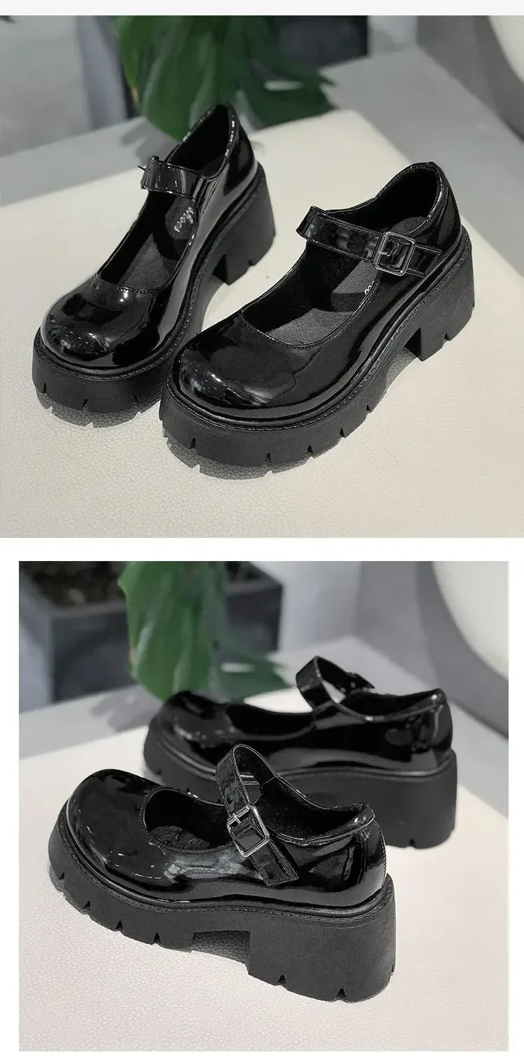 Chunky Platform Mary Jane Shoes