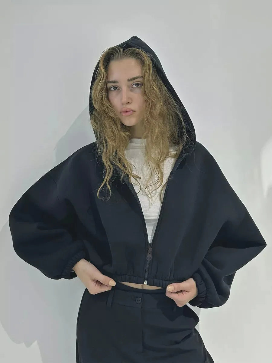 Solid Color Fashion Hoodie