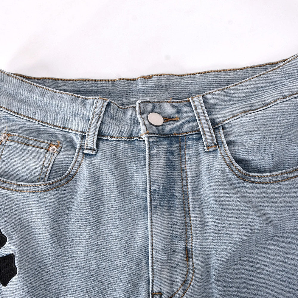 DressBetty - Women Low Waist Vintage Straight Denim Trousers Cyber Y2k Goth Pants Fashion Mom Jeans
