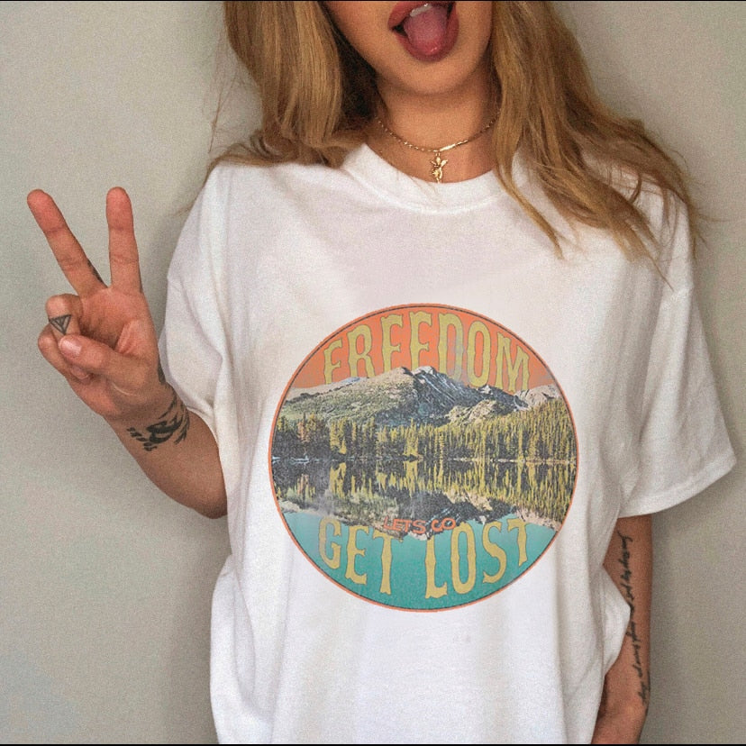DressBetty - Female Top Fashion Tee Love Heart New Style Trend Clothes