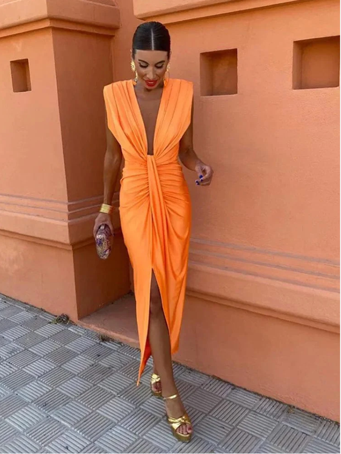 Angela | Capri Drape Dress