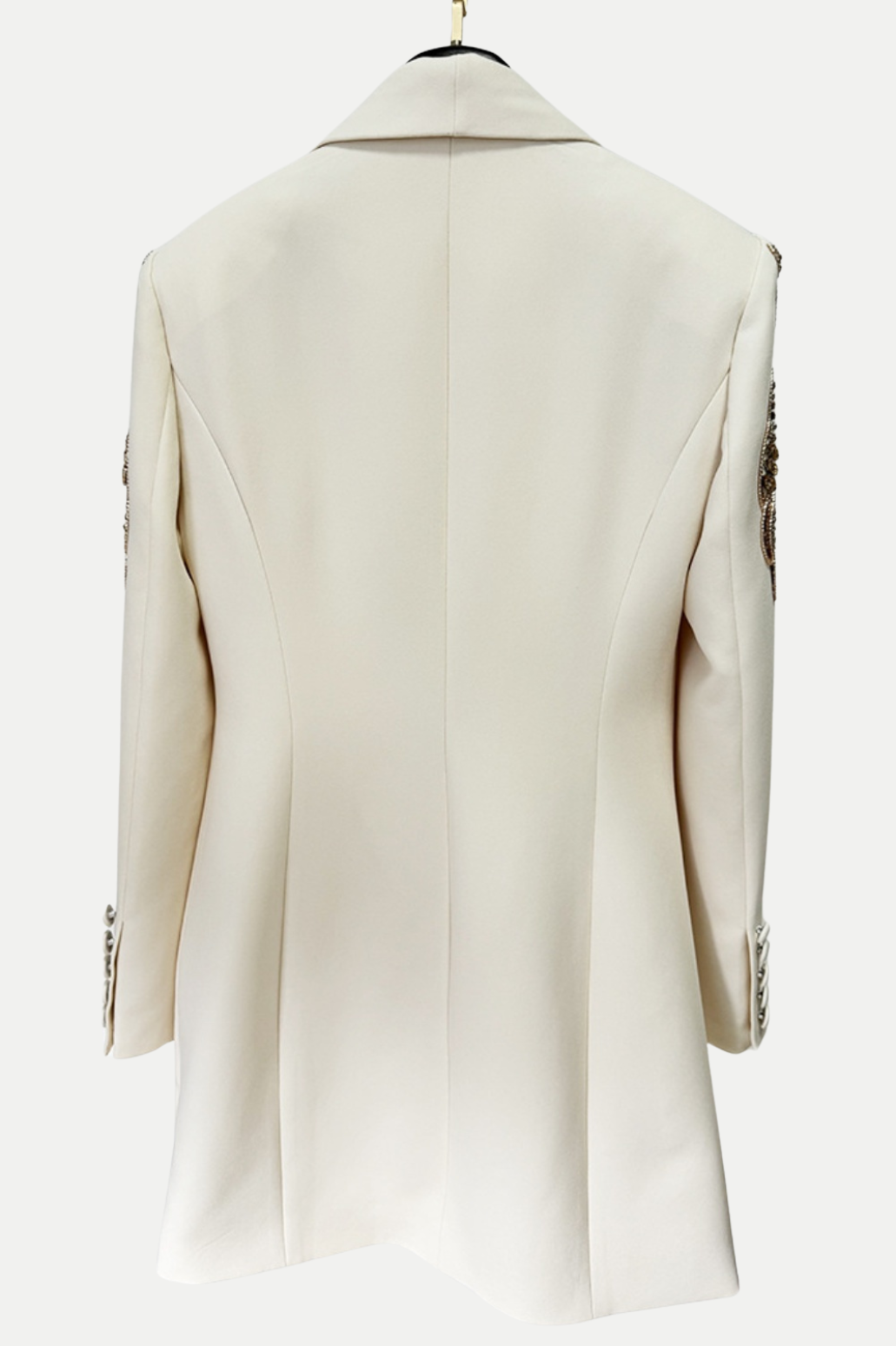 Serepta Rhinestone Ruched Blazer Dress