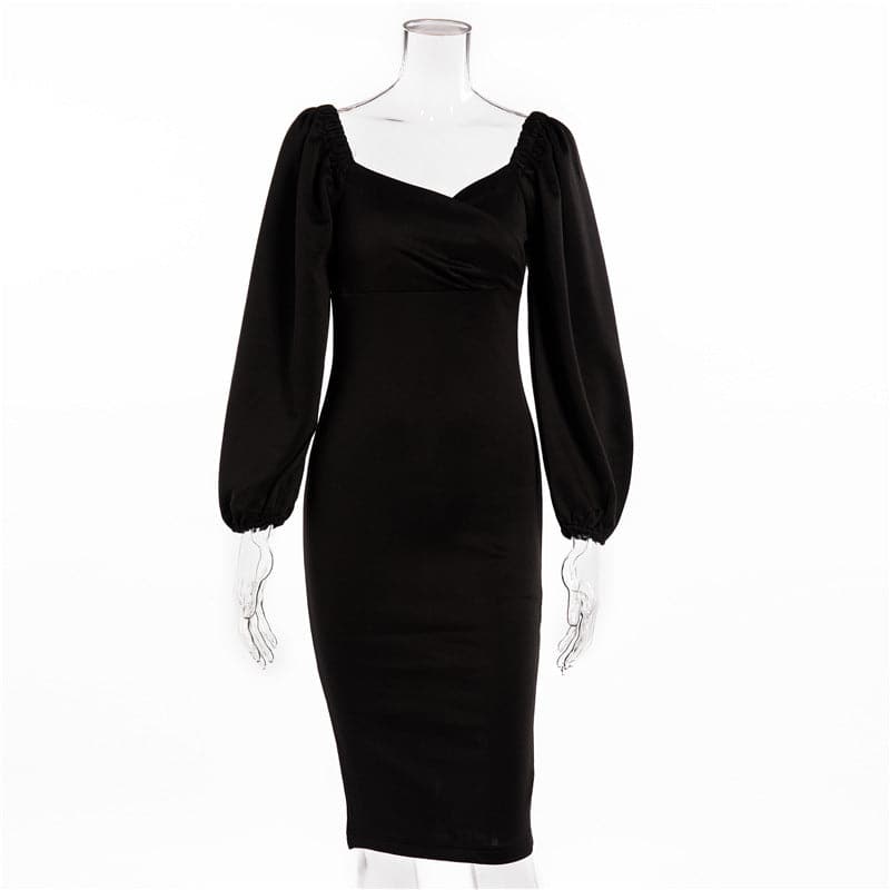 DressBetty - Sexy Cocktail Dresses Pure V Neck Off Shoulder Bodycon Dress