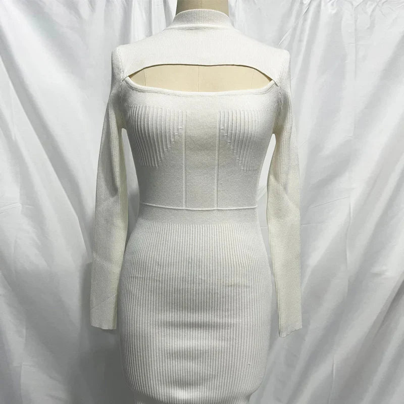 DressBetty - 2024 Autumn Winter Hot Night Club Dress Cut Out Dresses