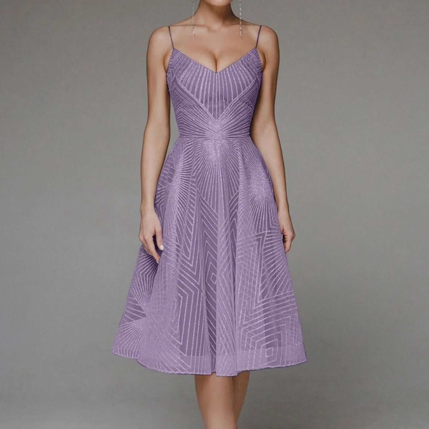 DressBetty - 2024 Luxurious Long Formal Party Elegant Evening Midi Dress