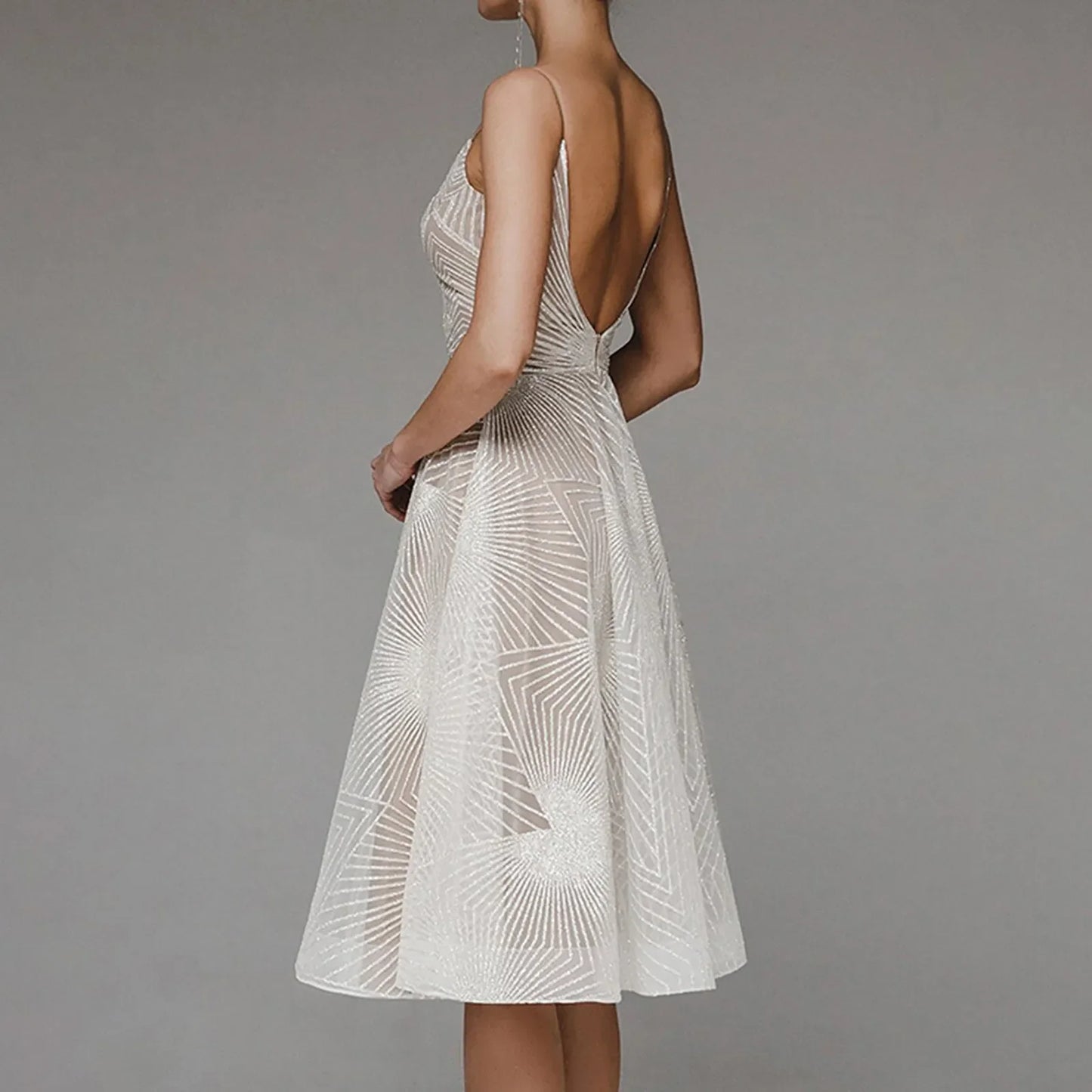 DressBetty - 2024 Luxurious Long Formal Party Elegant Evening Midi Dress