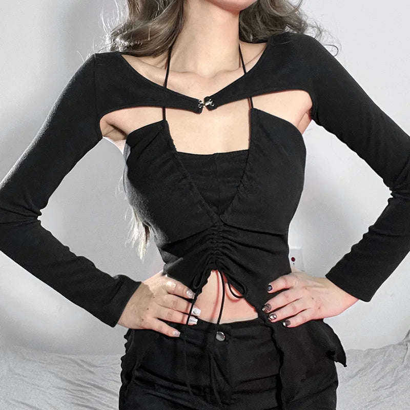 DressBetty - 2024 Sexy Vintage Long Sleeve Slim T-Shirt