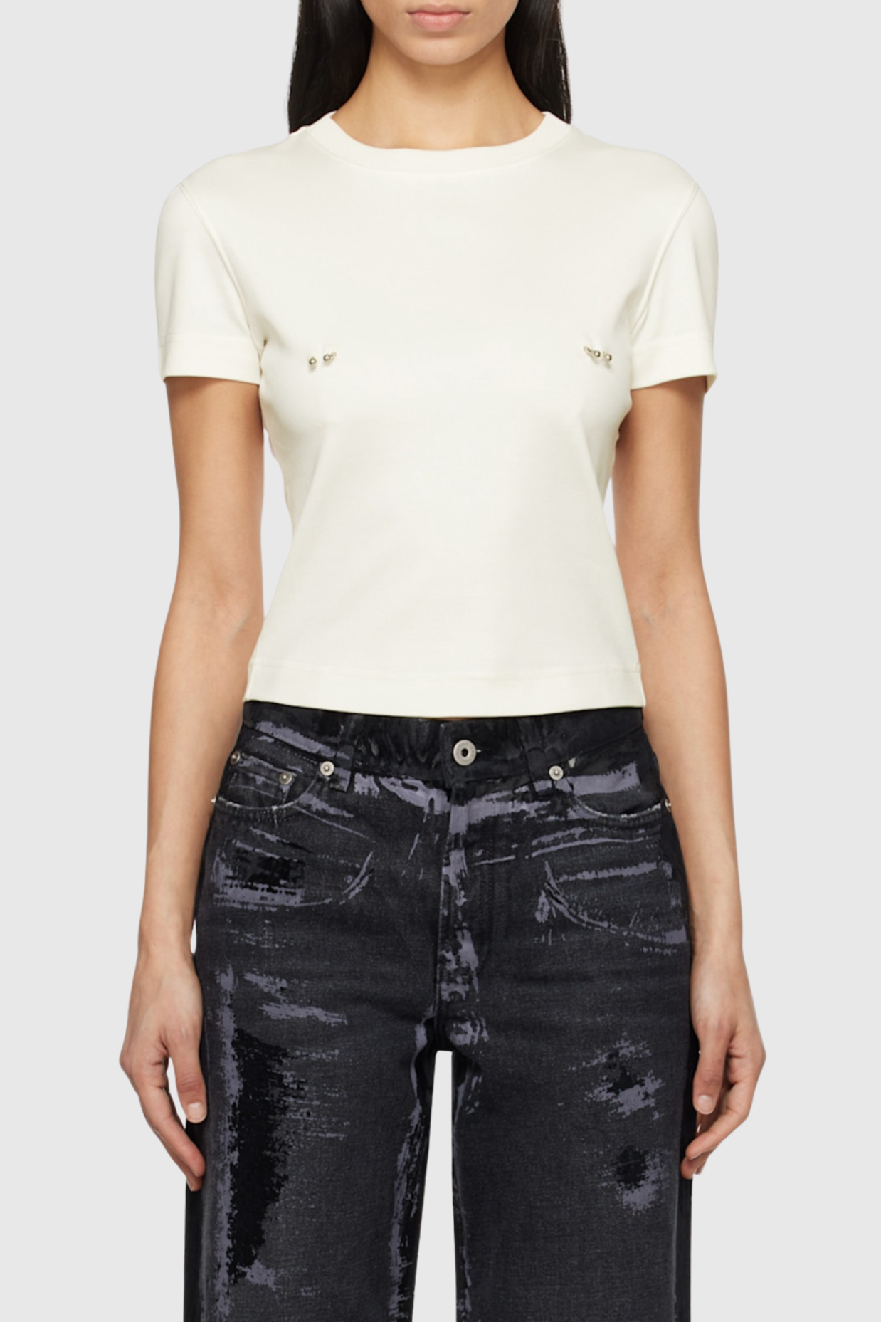 Siesen Piercing-embellished T-shirt - White