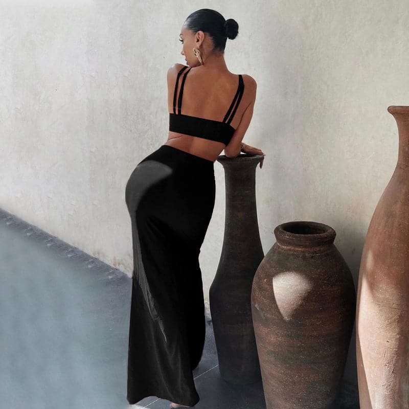 DressBetty - Summer Bodycon Dress Women Solid Color Sexy Dress