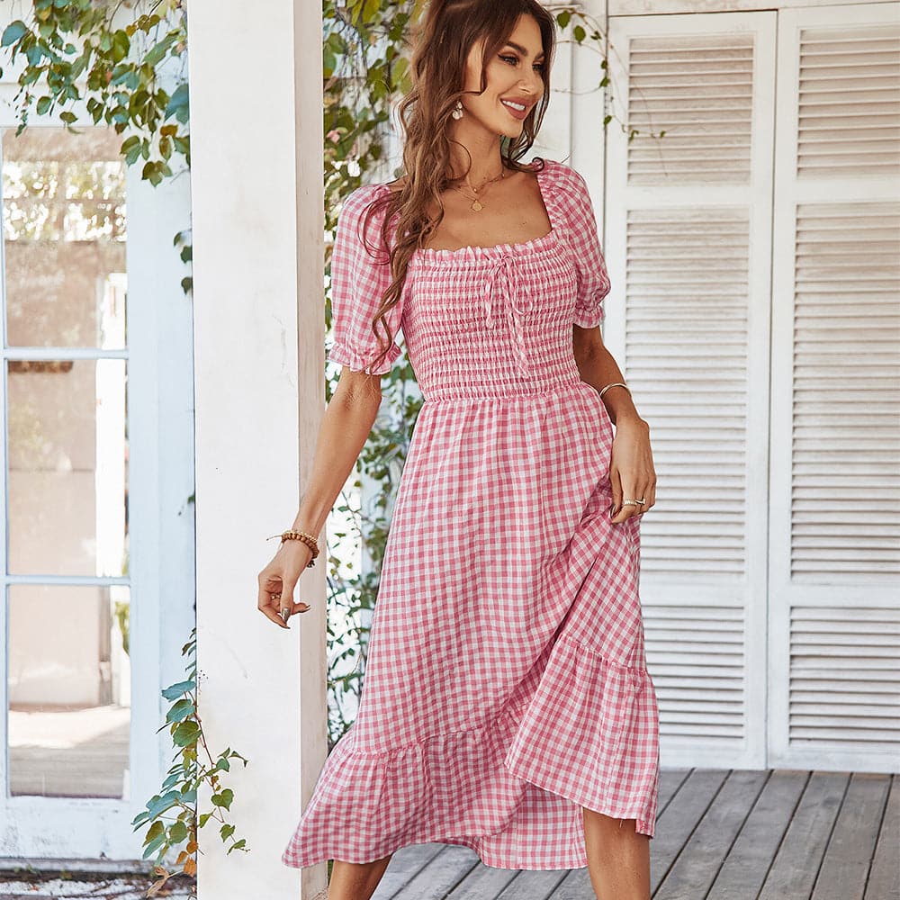 DressBetty - Summer Sexy Backless Bow Beach Dress