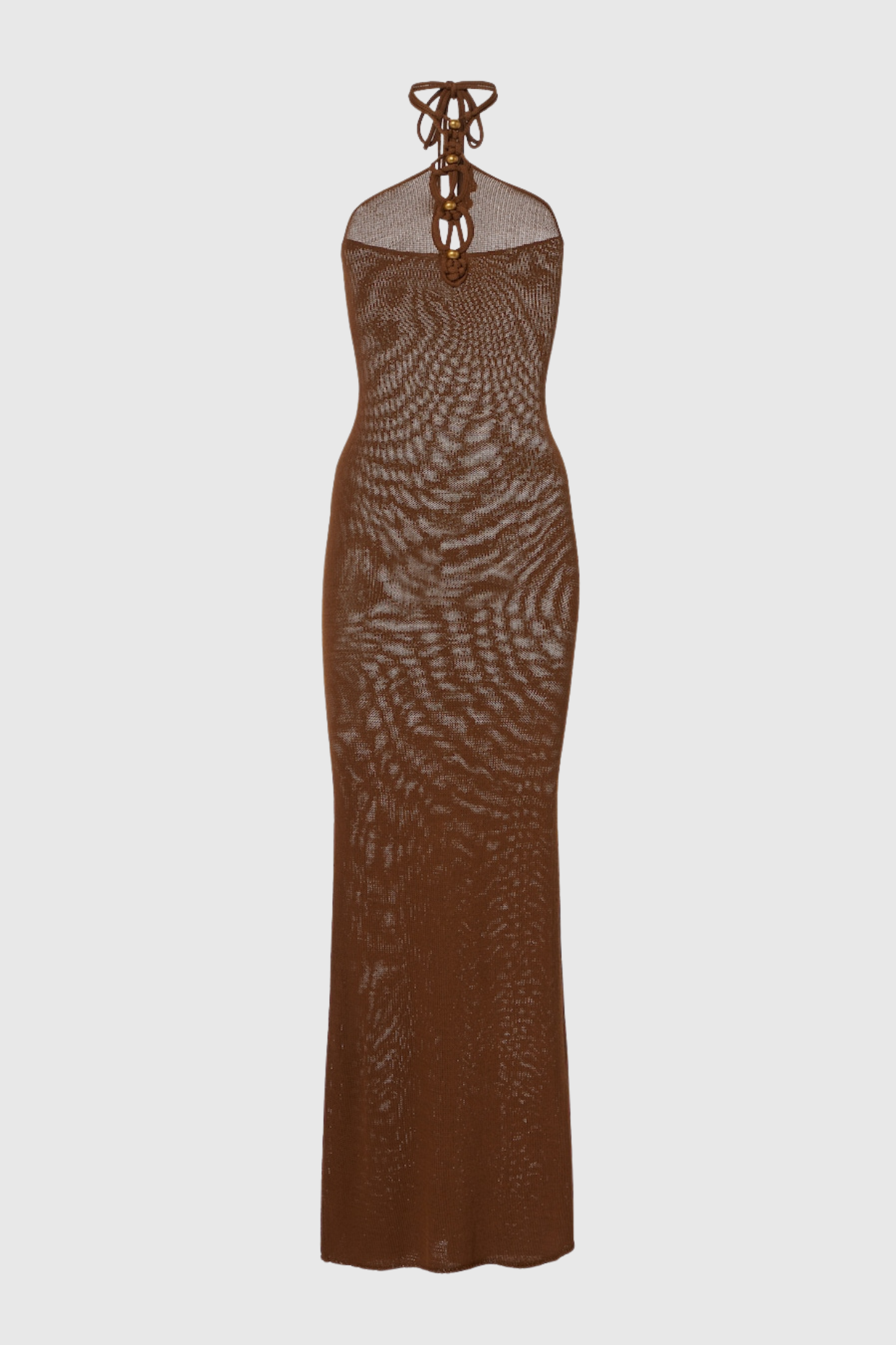 Svetla Halter Knitted Maxi Dress