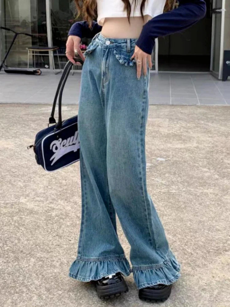 DressBetty - 2024 Casual Grunge Baggy Oversized Jeans
