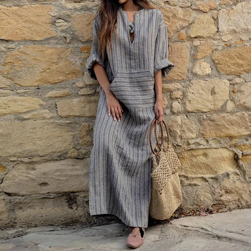 DressBetty - 2024 Vintage Beach Holiday Street Dresses Female Robe Boho Dress