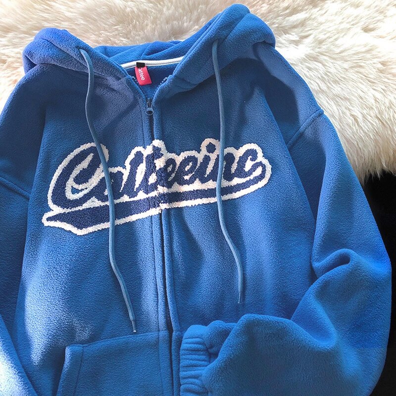 DressBetty - Korean Version Oversized Solid Color Hoodies