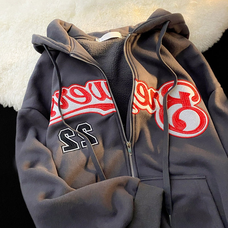 DressBetty - Korean Version Oversized Solid Color Hoodies