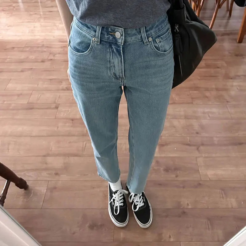 DressBetty - 2024 Relaxed Fit Boyfriend Denim Cargo Y2K Streetwear Straight Leg Jeans