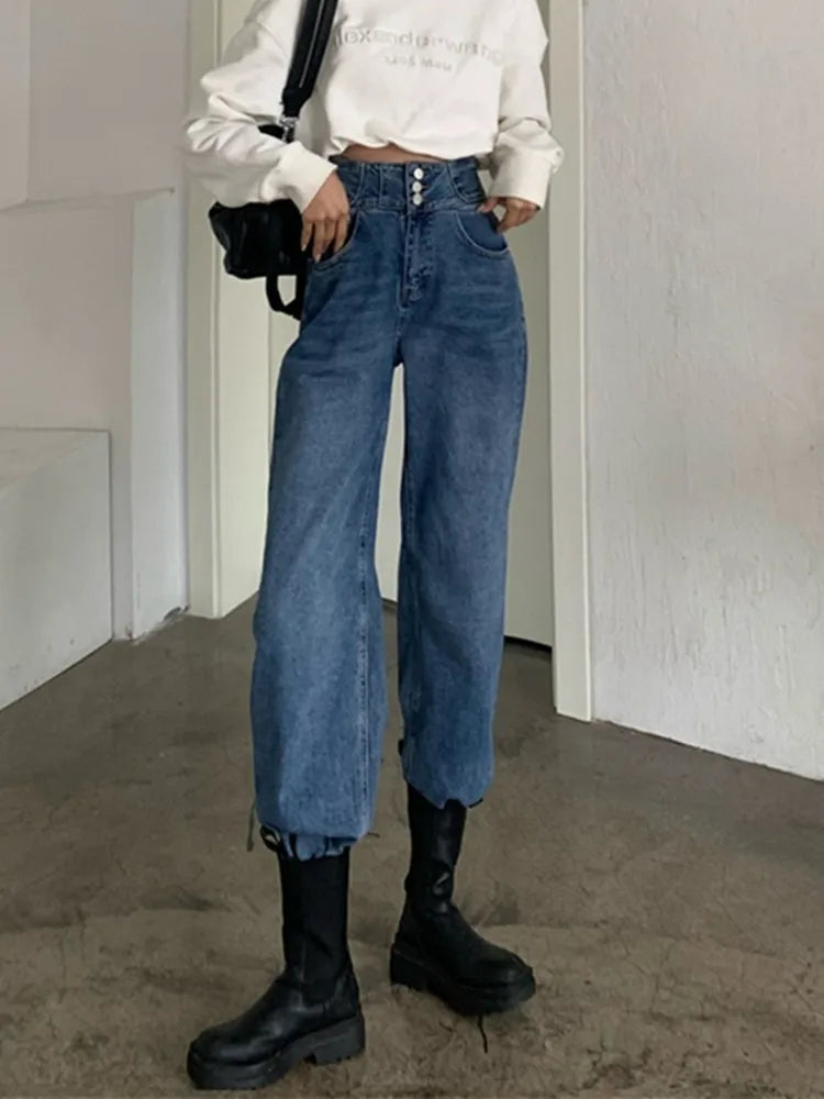 DressBetty - 2024 Streetwear Classic Full-Length Denim Pants for Women