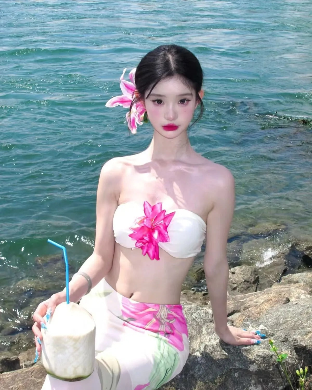 Aloha Bloom Two-Piece Set