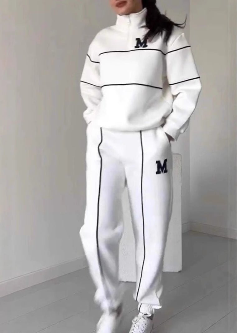 Varsity Vibe - Michigan LetteRed Tracksuit