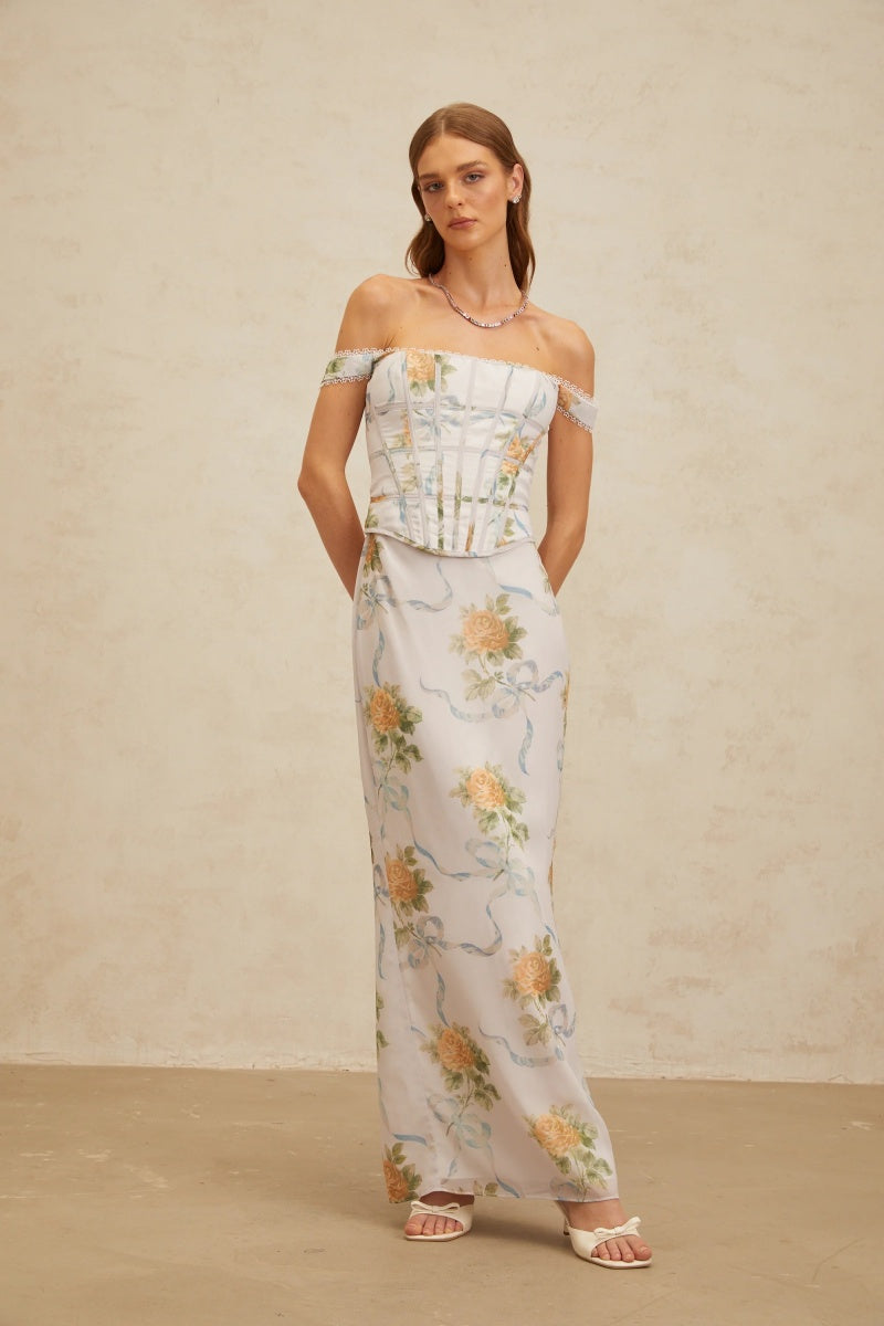 Slim-Fit Floral Print Set