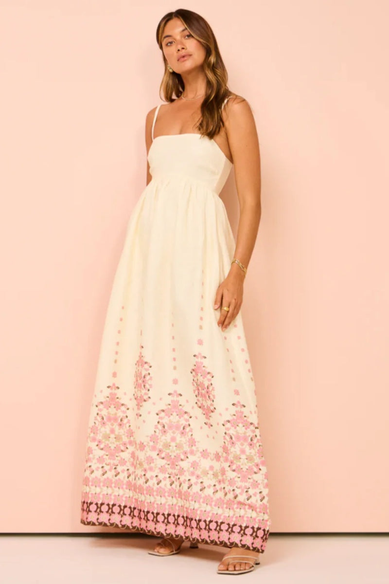 Playful Floral Maxi Dress