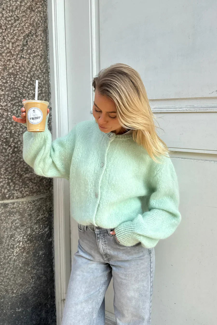 Knitted Vest - Mint