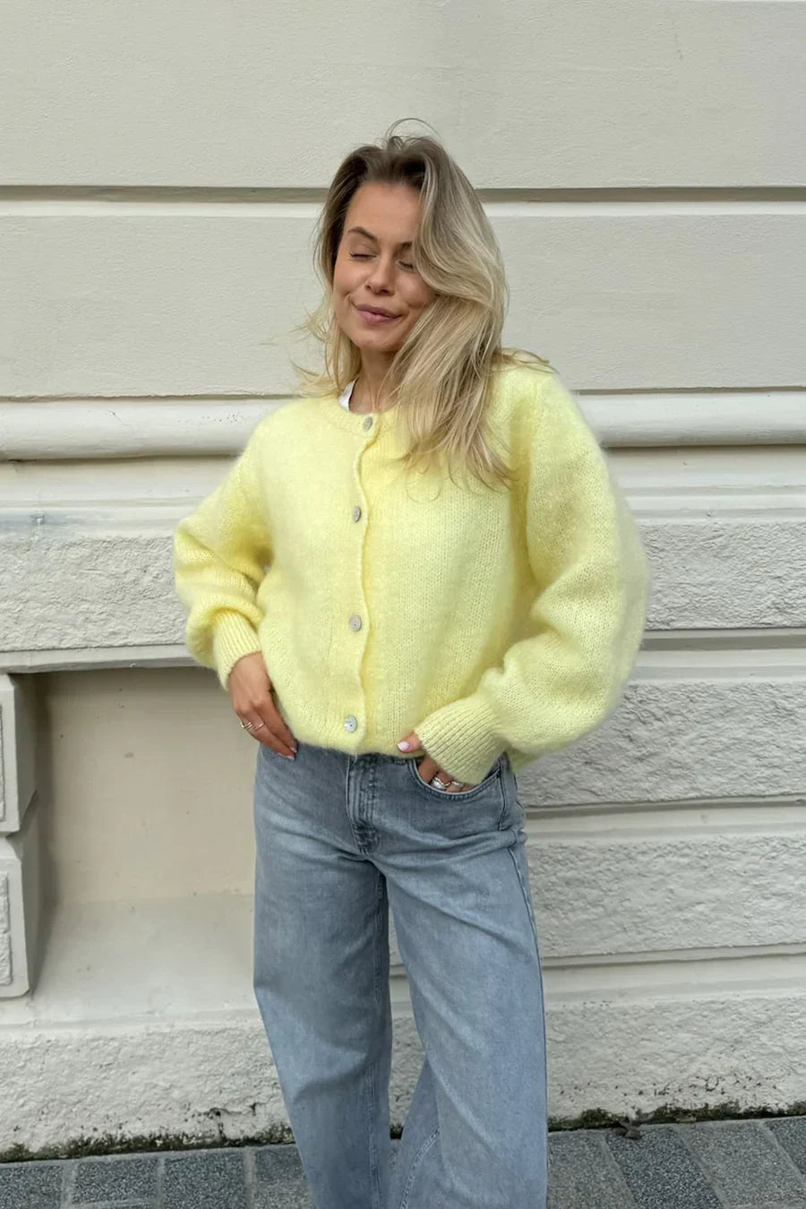 Knitted Vest - Yellow