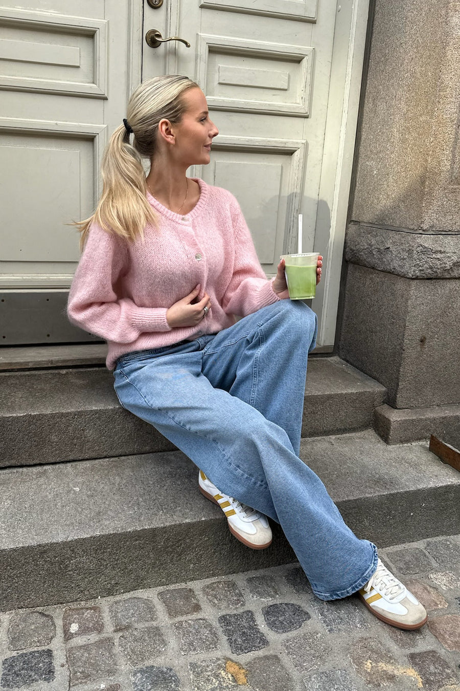 Knitted Vest - Baby Pink