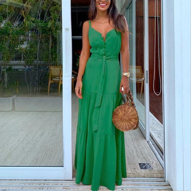 DressBetty - Women Backless Sexy Strapless Maxi Dress