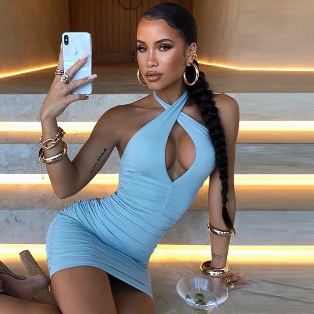 DressBetty - Summer Hollow Out Backless Sexy Dress