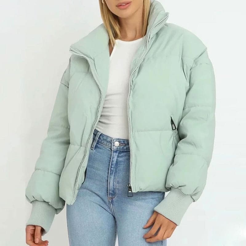DressBetty - Women's Vintage Green Casual Pockets Coat