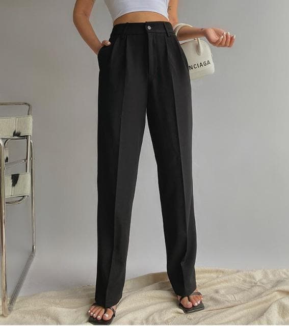 DressBetty - Spring New Office Lady High Quality Elegant Casual Fashion Wide Leg Women Female Pants Hot Sales