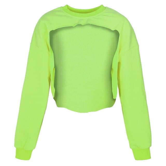 DressBetty - Irregular Cut Out Streetwear New O-neck Hoodies