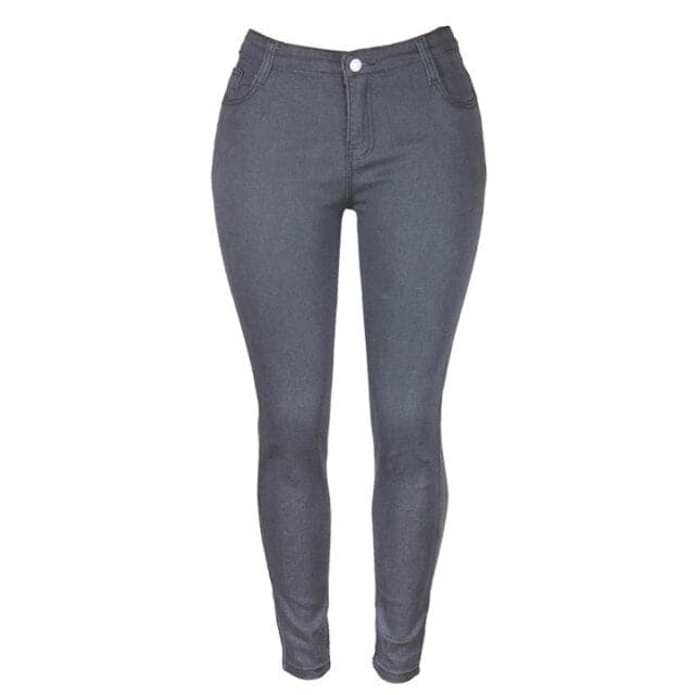 DressBetty - Women Middle Waist Button Wash Hip Lift Jegging Jeans Genie Slim Fashion Large Small Leg Pockets Woman Fitness sexy Pants