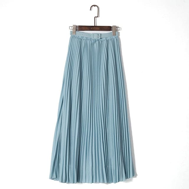 DressBetty - Womens High Waist Bohemian Pleated Maxi Skirts