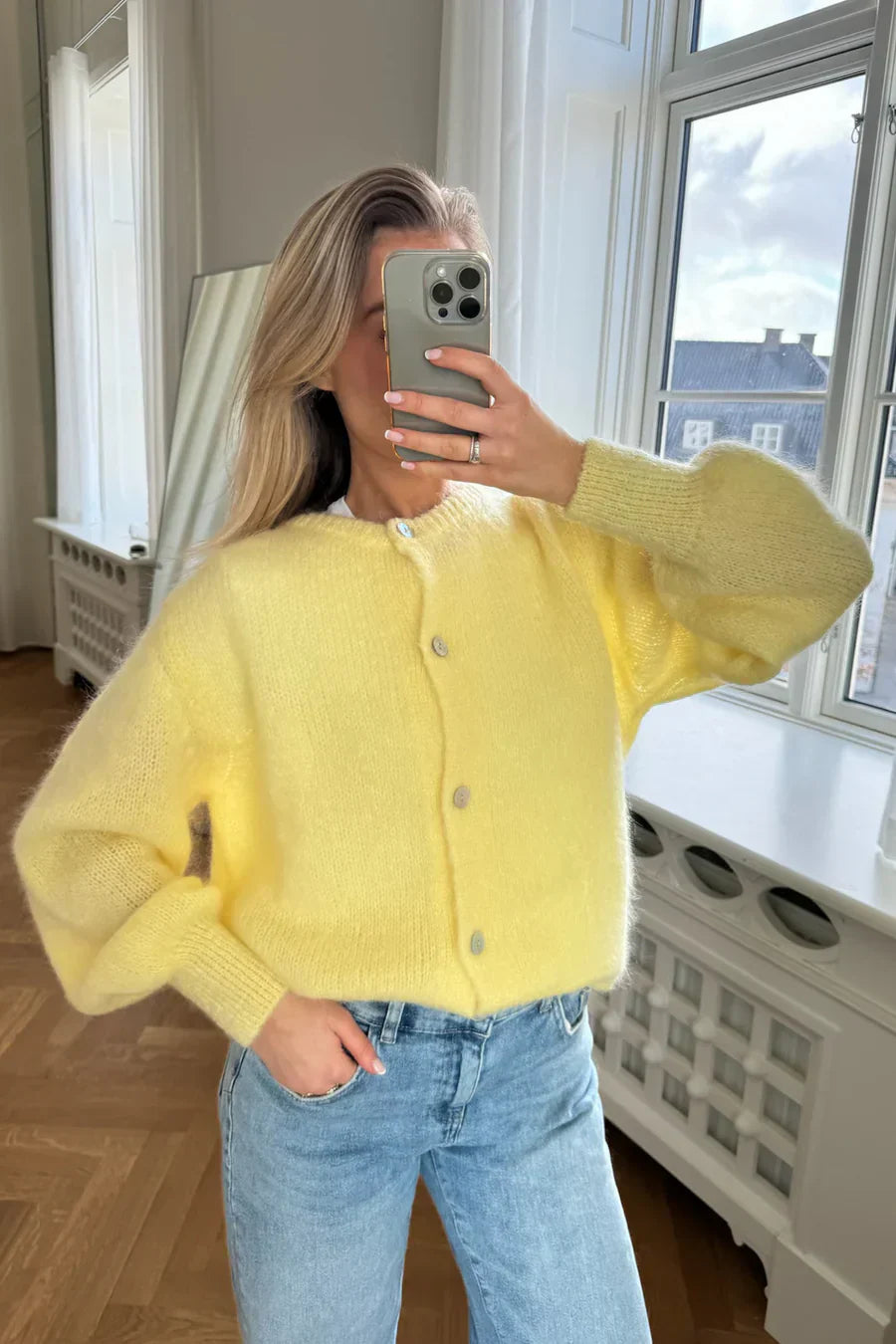 Knitted Vest - Yellow