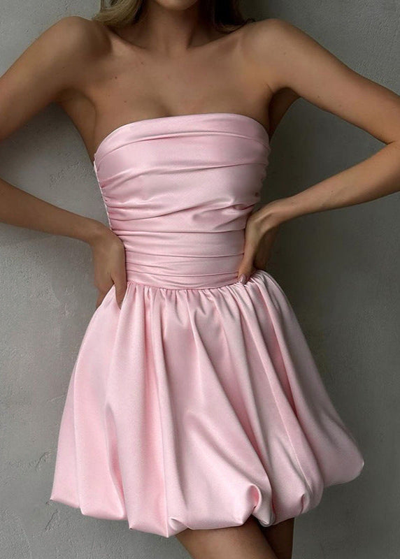 Celeste - Strapless Bubble Mini Dress