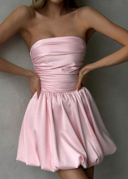 Celeste - Strapless Bubble Mini Dress