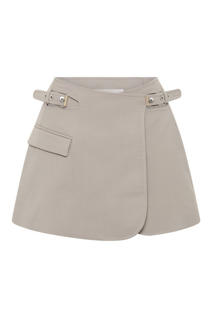 Jayla Cropped Cutout Blazer - Grey