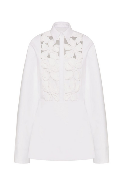 Juliete Floral Cutout Long Sleeves Shirtdress