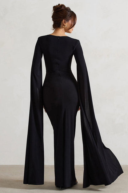 Queen's Cape - Slit Dress