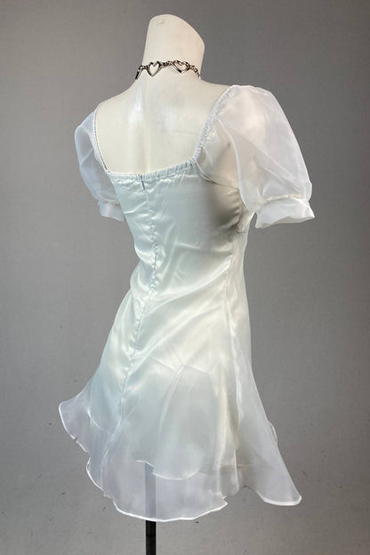 Puff - Sleeve Sheer Princess Dress