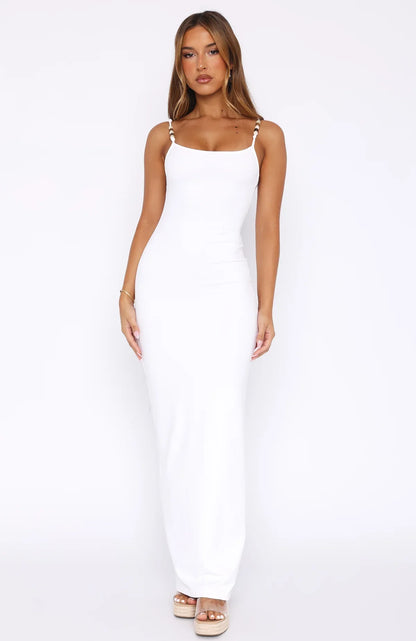 Adrianna - Beaded Strap Maxi Dress